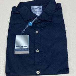 Les Canebiers Men's Button Down Shirt Navy/White/Black